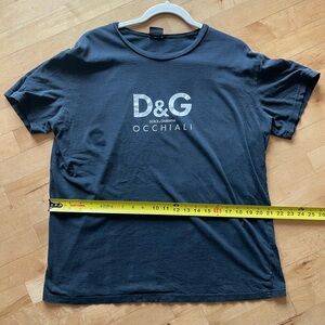 Dolce & Gabbana Men's Dark Blue Logo Tee